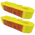 1-Ply Lifting Sling Straps 2”x 10ft - 3100lbs Vertical Capacity Heavy Duty Flat Eye Lift Sling, for Rigging Moving Towing Hoisting -2Pack - Kodiak Straps - color: 2 PACK, size: 2inch x 10ft