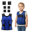 Weighted Vest for kids with Adjustable Weights, Compression Vest for Kids & Toddlers, Removable Metal Beads, Breathable Mesh and 6 Pockets - size: Small