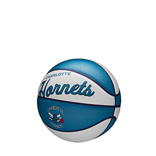 WILSON NBA Team Retro Mini Basketballs - Mini Size - 3" - color: Charlotte Hornets, size: Mini