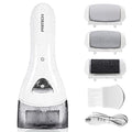 Electric Feet Callus Removers Rechargeable,Portable Electronic Foot File Pedicure Tools, Electric Callus Remover Kit,Professional Pedi Feet Care Perfect for Dead,Hard Cracked Dry Skin - color: 001-white