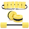 Soulchen Pool Exercise Set Including Long Aquatic Exercise Dumbbells,Pool Ankle Weights,Swim Belt,Water Aerobics Water Aerobics Equipment Set for Full Body Swim Training Kit - color: Yellow, size: Middle