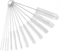 CiaraQ Bottle Cleaning Brushes, 8 Inch Nylon Tube Brush Set | White Cleaner for Narrow Neck Bottles Cups with Hook, Set of 13pcs, White - color: White, size: 8.0 Inch (13pcs)