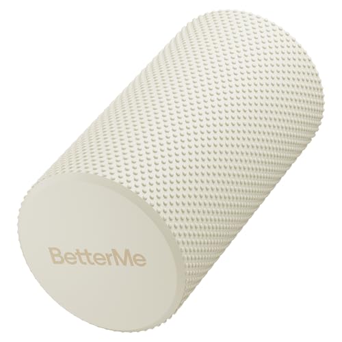 BetterMe Foam Roller for Muscle Recovery – High Density Exercise Roller for Back &Legs – Deep Tissue Massage Roller for Tension, Relief & Stretching (Ivory) - color: Ivory