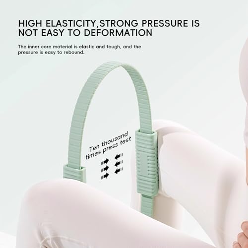 Yoga Pilates Resistance Ring for Leg and Butt Training, Portable Exercise Equipment with Anti-Slip Silicone, Home and Office Workouts, Postpartum Toning - color: Green