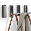 Folding Wall Hook, 4Pcs Foldable Coat Hooks Mounted, Heavy Duty Zinc Alloy No Rust Fold Up Hooks for Hanging Coat, Towel, Key, Hat, Bag, Jacket, Backpack (Gray) - color: Gray, size: 4