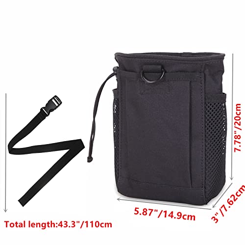 Rock Climbing Chalk Bag, goldhik Bouldering Chalk Bags with Quick-Clip Belt and 3 Pockets, Great Equipment for Rock Climbing, Gym Training, Gymnastics, Weightlifting