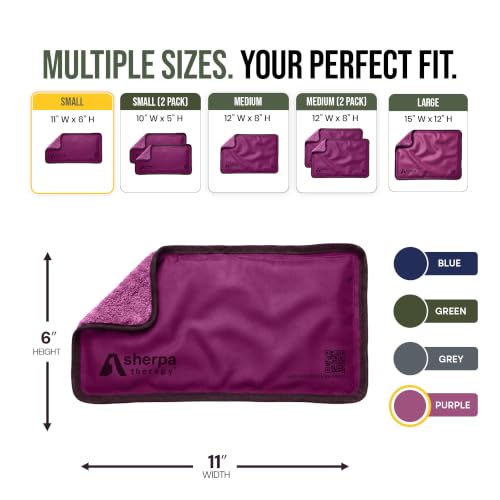Small Soft Ice Packs for Injuries Reusable - Hot and Cold Flexible Gel Ice Packs Reusable for Ankle, Hand, Wrist, Head Pain Relief - 6" x 11" - Purple - size: Small, style: Purple