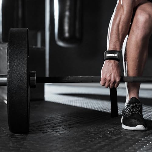 JNX Sports The Curse! Lifting Straps – 23″ Neoprene Wrist Support Weightlifting & Powerlifting Straps for Deadlifts, Rows & Gym Workouts