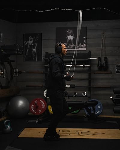 BOXROPE, A Jump Rope Made For Boxing, Tangle-Free, 15% Heavier Than A Normal PVC Rope, Boxer Jump Rope, Adjustable, Includes Grip Tapes For More Grip, Skipping Rope for Boxers, Premium Quality - color: White (Up to 6'2ft)