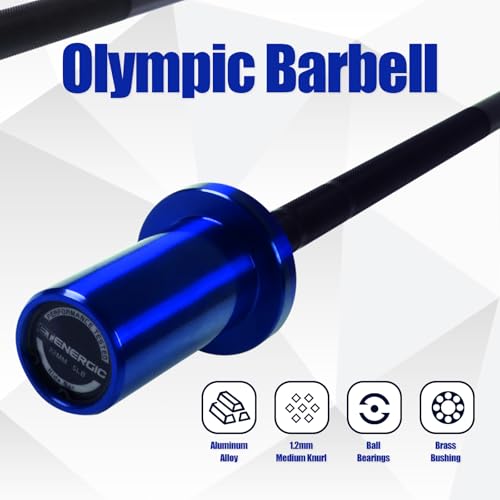 Kids Barbell 5LB Mini Barbell Bar 4ft for Beginner Women & Kids Weighted Bar, Compatible with 2-Inch Weight Plates, for Strength Training Gym Weight Lifting - color: Black&Blue