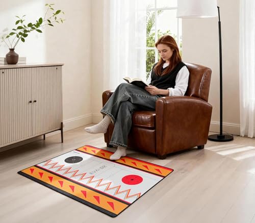 Gaming Chair Mat- Floor Mat for Office Chair-Evangelion EVA-02 Capsule Series Inspired Design, Anti-Slip, Easy Clean & Machine Washable (35"×47") - color: Eva-02
