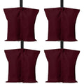 ABCCANOPY Canopy Weights 120 LBS Tent Sand Bags,4-Pack Burgundy(No Sand) - color: Burgundy, size: 120 LBS