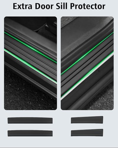 Floor Mats & Cargo Mat with Backrest Mat Custom for Chevy Equinox 2025 2026 (Only Gas) /GMC Terrain, Door Sill Guards, All Weather TPE Full Set Floor Liners Trunk Mat for Chevrolet Equinox Accessories - size: For Chevy equinox 2025-2026