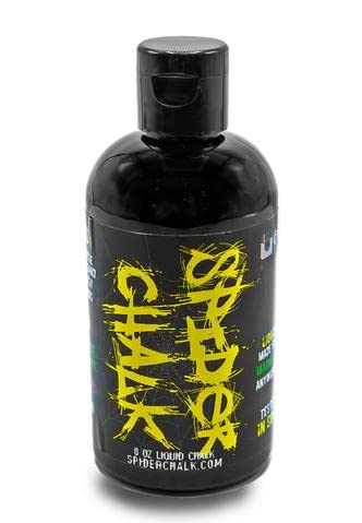 SPIDER CHALK 8oz Extreme Grip No Mess Weightlifting Liquid Chalk Made in the USA - Lab-Grade for Powerlifting and Gym