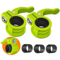 Mini Barbell Clips 1 inch I Multi-Size Adjustable Barbell Collar I 1 inch Barbell ClampsIQuick Release Weight Clips Pair of Locking for Dumbbell Bar - color: Green