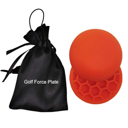 Golf Physical Strength pad Force Plate | Rubber Force Pedal Exerciser Step Pad for Golf Swing - Golf Accessories for Improved Golf Game, Golf Teaching & Training Aid for Club Practice Equipment