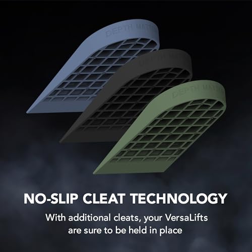 Hybrid™ Heel Lift Inserts (Pair) (Medium) - Ideal for Cross Training, metcons, wods, Functional Fitness, HIIT, Squats, plyometrics - size: Medium