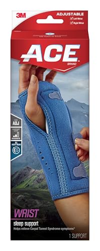 ACE Brand Night Wrist Sleep Support 209626, Adjustable, 12 Packs per case - size: Adjustable