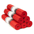 Voyage 5mm Studio Yoga Mats, 6 Pack, 72x24in | Extra Long, Anti-Tear Exercise Mats for Workout, Stretching, Fitness - Non Slip Gym Mats for Home, Schools and Studios - color: Red