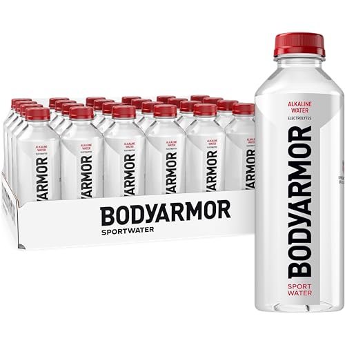 BODYARMOR SportWater Alkaline Water, High Alkaline Bottled Water, pH 9+, 700mL (24 Pack), Refreshing Electrolyte Drink Pack, Wide Mouth Bottle - size: 23.7 Fl Oz (Pack of 24)