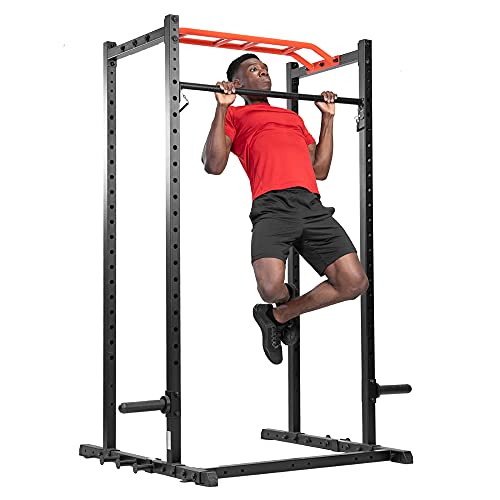 Sunny Health & Fitness Power Cage Squat Rack Attachments for Home Gym | Strength Training, Expanded Workout Variety, Durable Construction, Secure Fit, Quick Installation, Versatile Exercise Support - style: Pull Up Bar