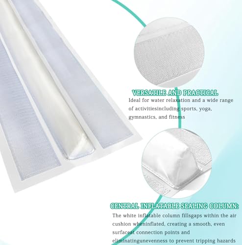 GLANT 3ft/6ft Air Mat Tumble Track Connector Tape for Inflatable Tumbling Gymnastic/Yoga/Camping White（NEW） (40) - color: White