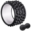 Kipika Back Roller Wheel,Back Stretcher,Back Cracker,Yoga Wheel, Foam Roller for Back Pain Relief and Posture Correction with Massage Ball