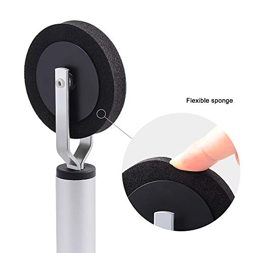 NEWISHTOOL 12mm Sponge Roller Vinyl Application Tool Car Detail Tool | Slim Edge, Single Wheel, Aluminum Handle, Soft Foam Seam Roll, for Wrapping Film to Hard to Reach Areas Line Corner Gap