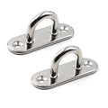 304 Stainless Steel Eye Pad Plate 9mm Anchor Mount Great for Yoga Swings Hammocks/Boat Rigging/Marine Deck Hardware/Suspension Training Straps - color: 9mm ellipse
