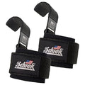 Schiek Sports 1200 Power Lifting Hooks - Maximum Grip Support in Heavy Lifting - Snug Fit - color: Black