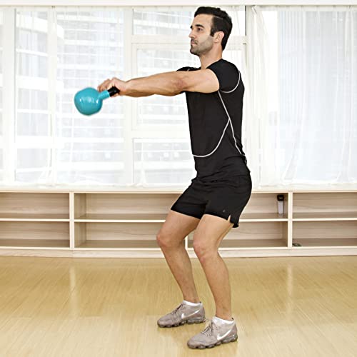 JFIT Kettlebell Weights Vinyl Coated Iron - style: 35lb (Black)