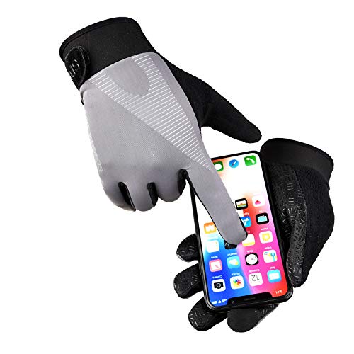YHT Workout Gloves, Full Palm Protection & Extra Grip, Gym Fishing Fencing Gloves for Weight Lifting, Training, Fitness, Exercise (Men & Women) - color: Gray, size: X-Large