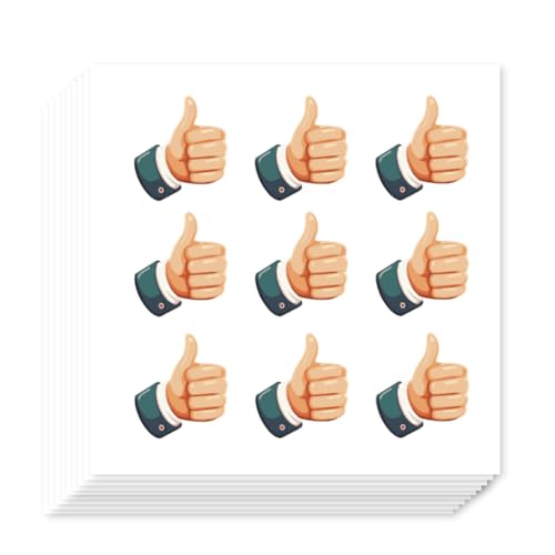 OLYCRAFT 180Pcs Thumbs Up Reward Stickers for Crafts 20 Sheets Incentive Stickers Sheet Thumbs Up Sticker Label Thumbs UP Decorative Stickers Self-Adhesive Stickers for Scrapbooking Journal Workout - style: Thumbs