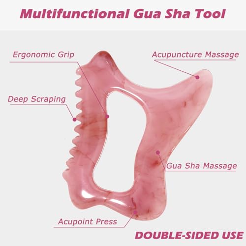 Body Gua Sha Tool for Cellulite Remover Muscle Pain Relief, Lymphatic Drainage Massager for Body Shaping, Muscle Pain Relief Red - size: Gua Sha Tool-B