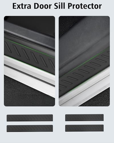 Floor Mats & Cargo Mat with Backrest Mat Custom for Mazda CX-5 2026 (Only Gas), Door Sill Guards, All Weather TPE Full Set Floor Liners Trunk Mat for CX-5 2026 Accessories - size: For Mazda CX-5 2026