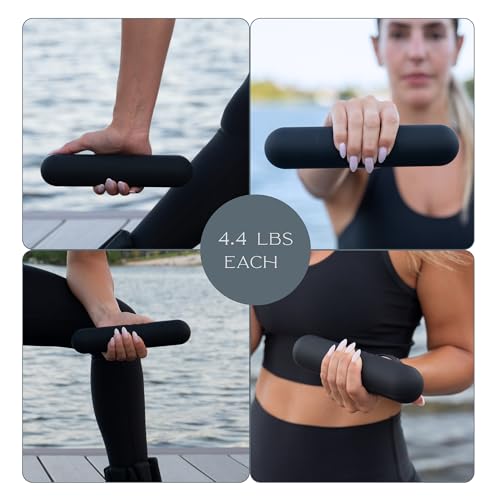 Dumbbell - Hand Weights for Exercise, Muscle Toning, Muscle Toning, Strength Building & Full Body Workout - color: BLACK, style: 4.4 lb