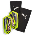 Puma Ultra Flex Sleeve Soccer Shin Guards - color: Yellow Alert-Puma Black, size: X-Small