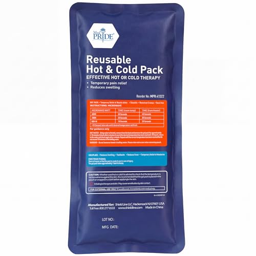 MED PRIDE Reusable Hot & Cold Gel Ice Packs, Flexible Compress, 2-Pack