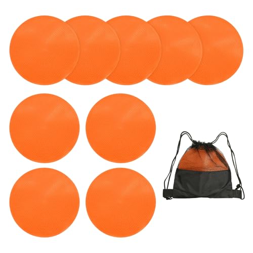 Spot Markers, Poly Spot Marker for Agility Training Floor Dots Non Slip Flat Field Cones - color: Orange, size: 15 cm/5.9inch