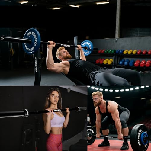 7FT Olympic Barbell 45lb,28MM 2 Inch Olympic Bar for No. 45 Steel,Olympic Weight Bars for Lifting,CrossFit,Bench Press,Deadlift,Squats,Strength Training bars - color: Black-700LBS