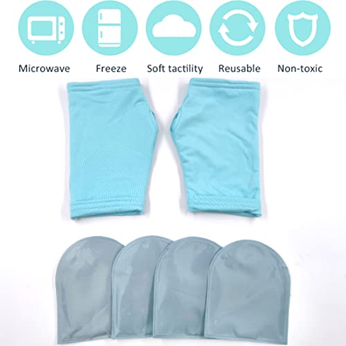 Cold Therapy Gloves, Hot/Cold Glove, Therapy Hand & Wrist Gloves for Hand Injuries, Reusable Hand Ice Pack Wrap for Carpal Tunnel, Rheumatoid Arthritis, Tendonitis, Inflammation, Swelling & Bruises - color: Cold Therapy Gloves