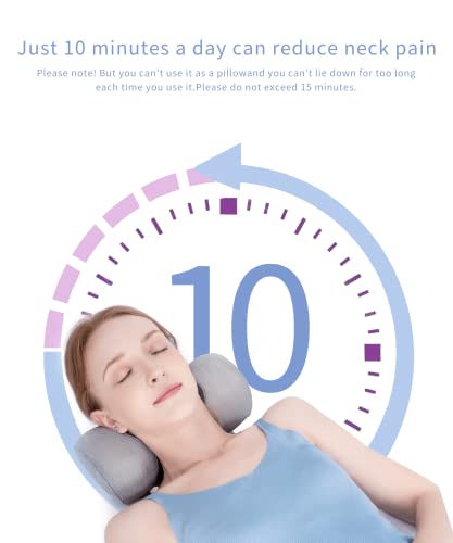 Bespilow Small Neck Roll Pillow,Say Goodbye to Neck Pain, Cervical Memory Foam Pillow for Tension Muscle Relief, Contour Support, Shoulder Pain Relaxer with Breathable Pillowcase, Odorless - color: 1 Pillow +1 Pillowcase (Grey)