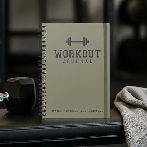 The Ultimate Fitness Journal for Tracking and Crushing Your Gym Goals - Detailed Workout Planner & Log Book For Men and Women - Great Gym Accessories With Calendar, Nutrition & Progress Tracker - color: Army Green