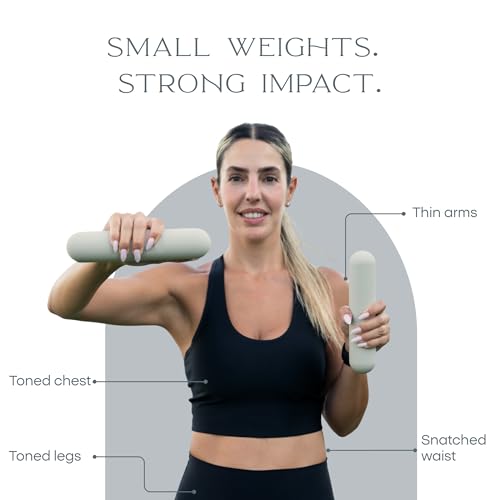 Dumbbell - Hand Weights for Exercise, Muscle Toning, Muscle Toning, Strength Building & Full Body Workout - color: TAUPE, style: 2.2 lb