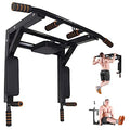 ptlsy Wall Mounted Pull Up Bar Multifunctional with Multi-grip Chin Up Bar Heavy Duty Dip Station for Home Gym Indoor Workout, Fitness Equipment, Dip Stand Supports to 440 Lbs - style: Movable Style