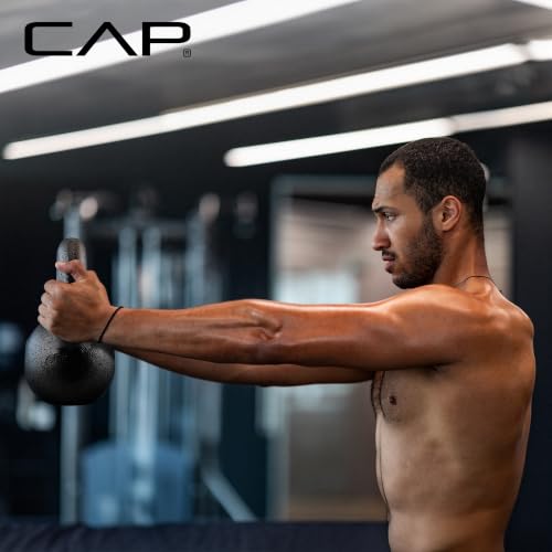 CAP Barbell Cast Iron Kettlebell - Singles and Sets, Multiple Weight Choices - size: 25 pounds set