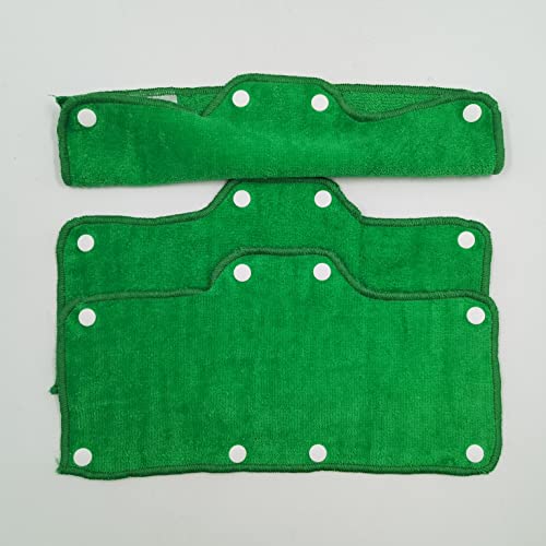 Green Sweatband for Hardhat Washable Velvet Terry Cotton Hard Hat Liner NAEE snap on (6pcs) - color: Green