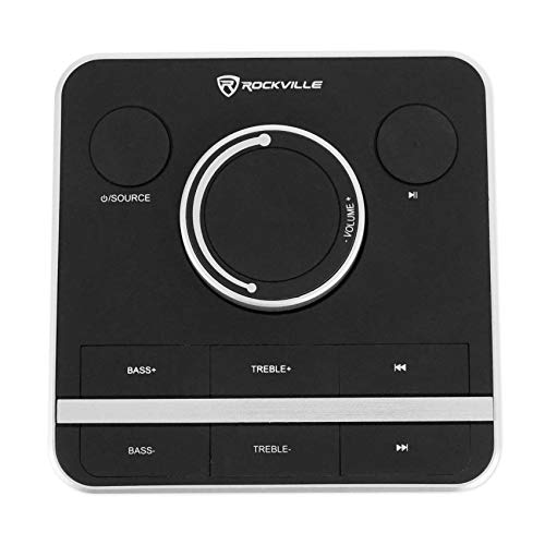 Rockville ONE-Tower Black Bluetooth Tower Speaker with HDMI/Optical/RCA | All-In-One System, USB Playback, 200W Peak, 60W RMS, Remote, Adjustable Bass/Treble, Class D Amp, Digital Display, Home Use - color: Black