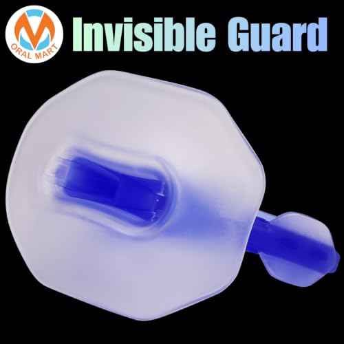 Oral Mart Flag Football Mouth Guard with 3D LipFit Design for Kids - Youth Football Mouthguard (No Boil) Cool Instant Fit Lip Guard Mouthpiece for Braces (Detachable Helmet Strap Included) - color: Invisible Guard