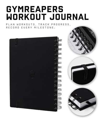 Gymreapers Workout Journal For Men & Women – Fitness Journal To Track Weight Loss, Muscle Gain, Gym Exercise & Bodybuilding Progress – Fitness Planner Log Book With Calendar To Achieve Wellness Goals